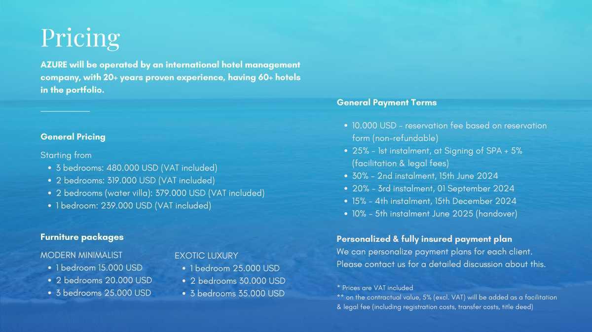 AZURE VILLAS : COMING SOON AZURE VILLAS : COMING SOON