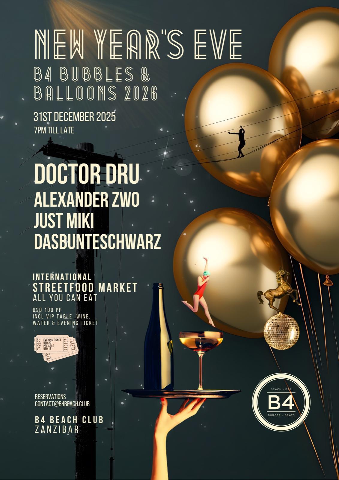 NYE at 📍B4 Beach Club, Paje ▶️ $100