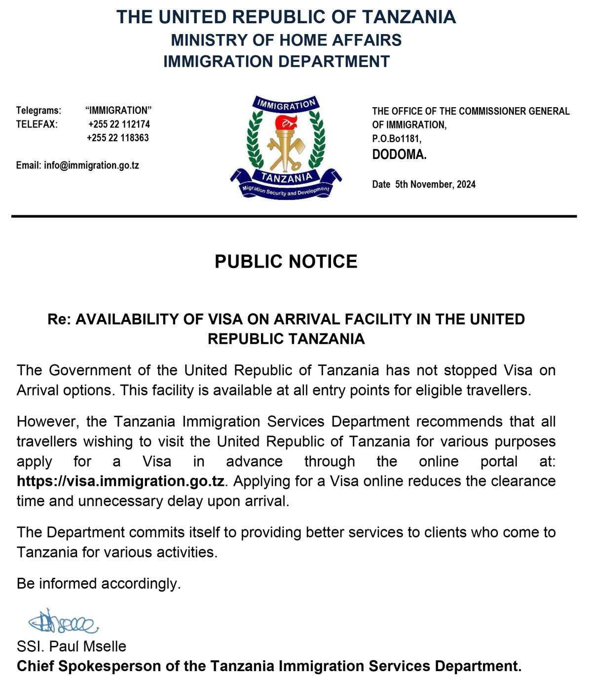 Tanzania Online Visa: What Visitors Need to Know Tanzania Online Visa: What Visitors Need to Know