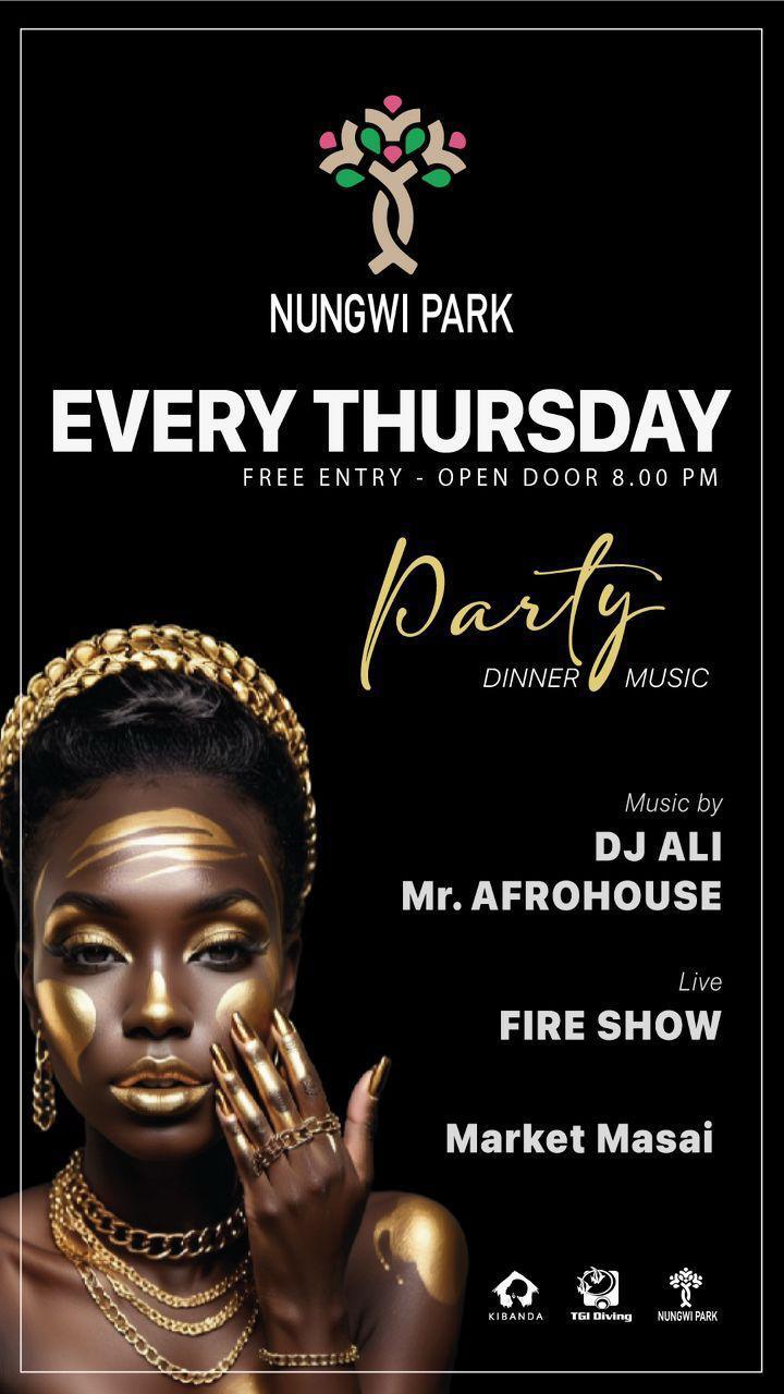 Thursday Party📍Nungwi Park, Nungwi▶️Free Entry