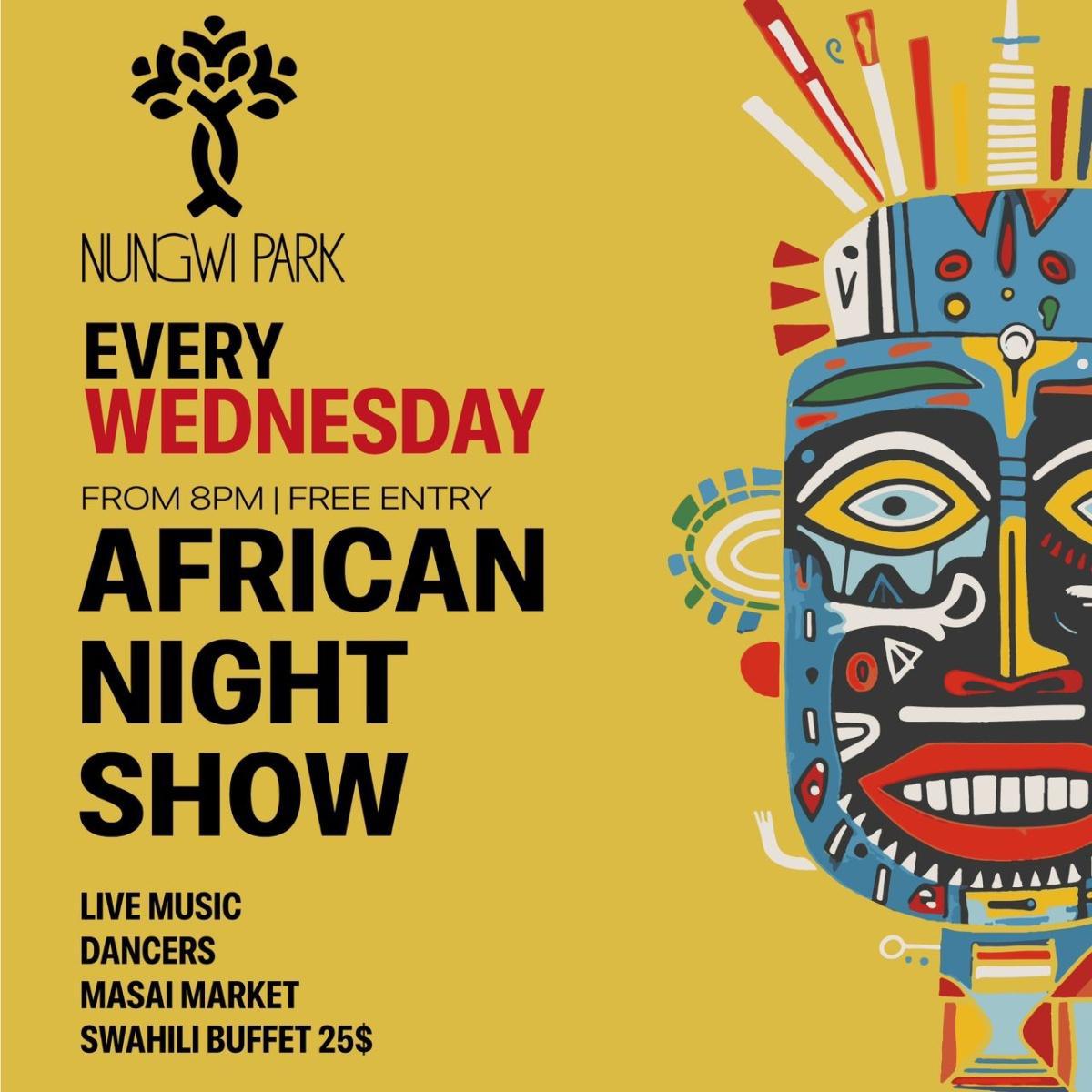 African Night Show📍Nungwi Park, Nungwi▶️Free Entry