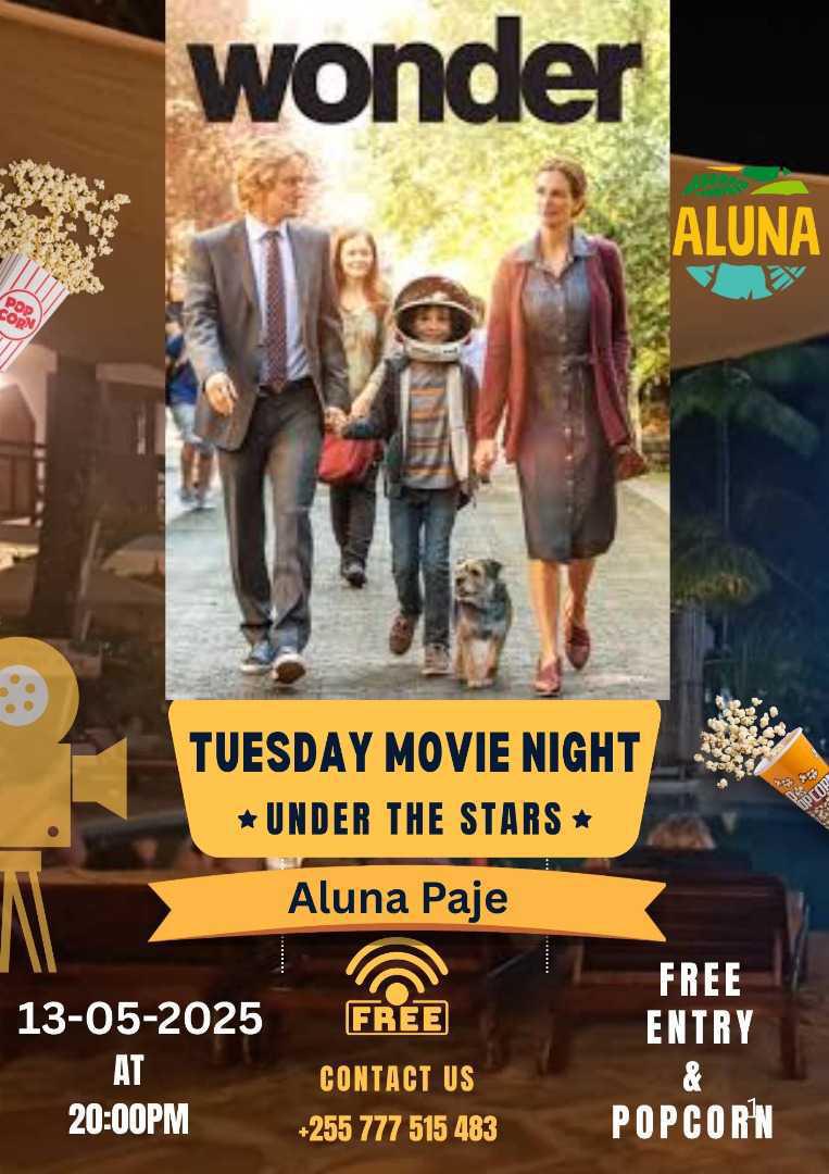 🎬Tuesday Movie Nights📍Aluna, Paje ▶️Free