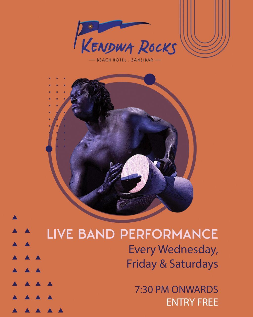 Live Band Performance📍Kendwa Rocks▶️ Free entry