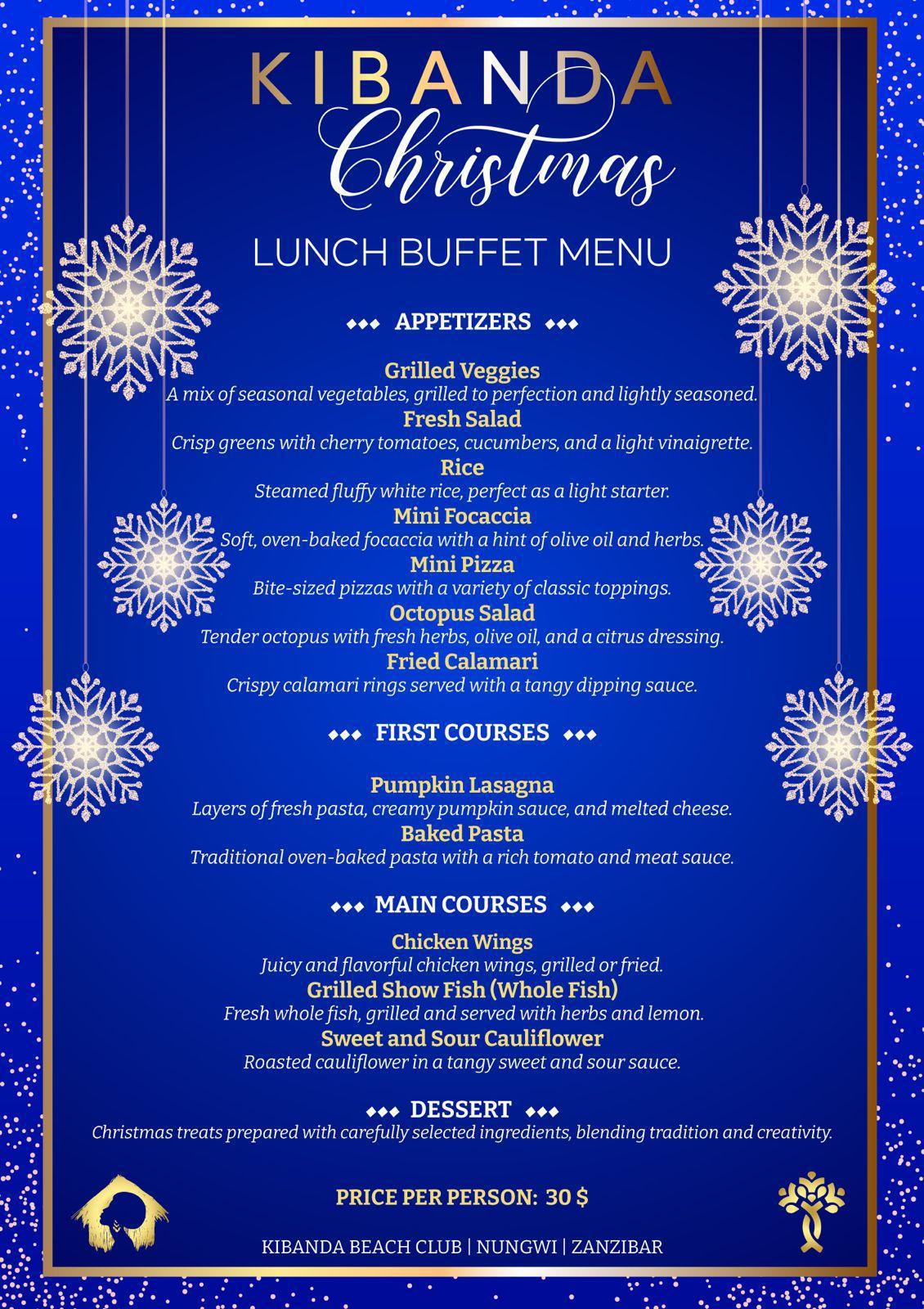 NYE Grand buffet📍Kibanda Beach Club, Nungwi ▶️