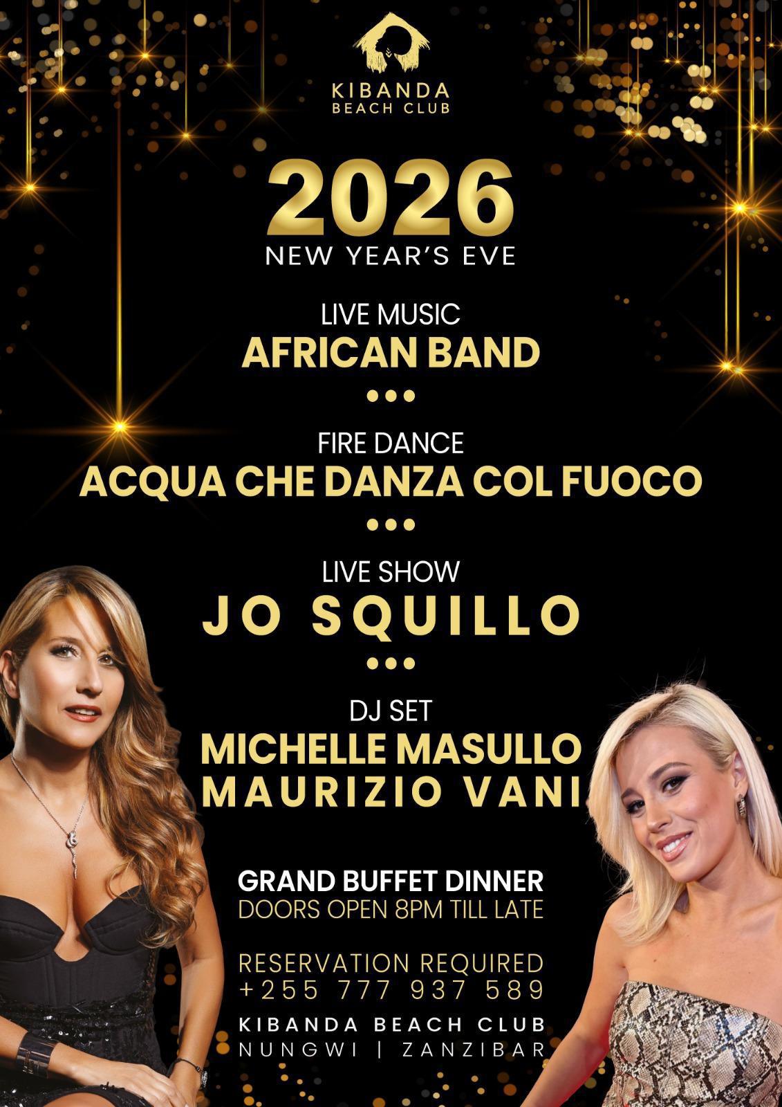 NYE Grand buffet📍Kibanda Beach Club, Nungwi ▶️