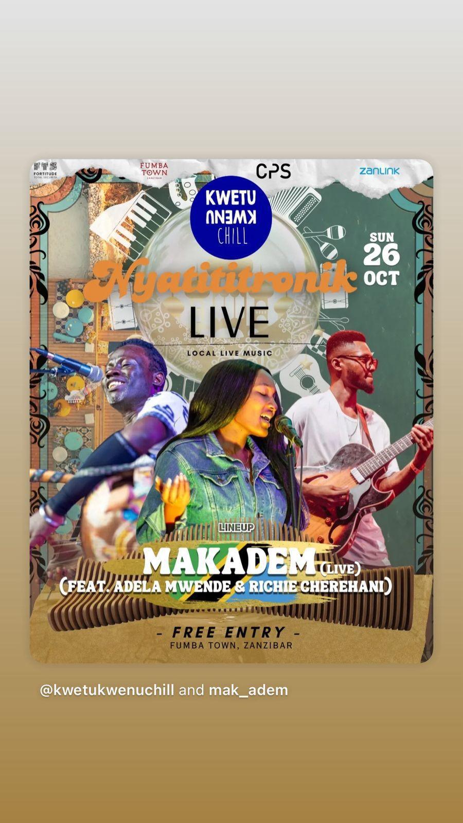 Nyatititronik Live📍Kwetu Kwenu Chill, Fumba Town ▶️ free entry