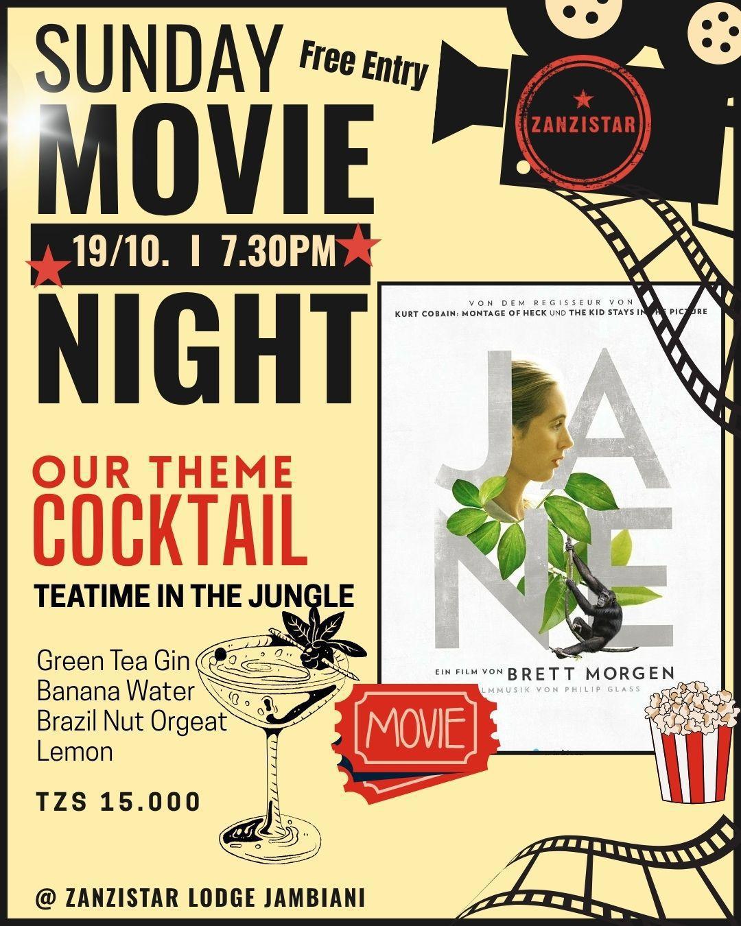 🎬 Movie night📍Zanzistar, Jambiani ▶️ Free entrance