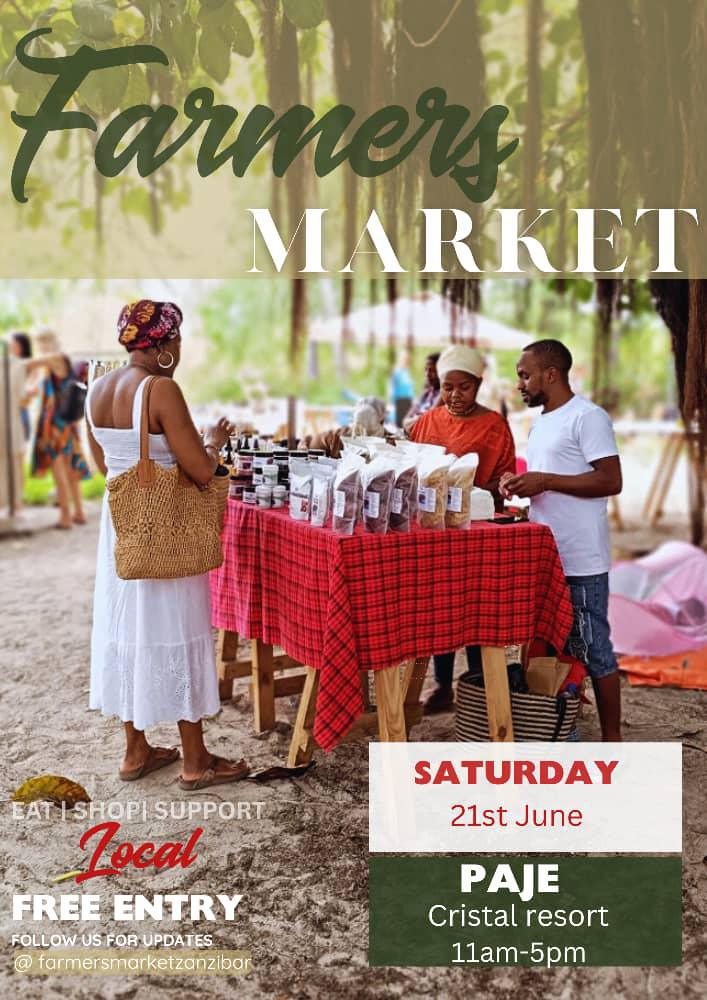 Farmers' market📍Cristal resort, Paje▶️FREE entry