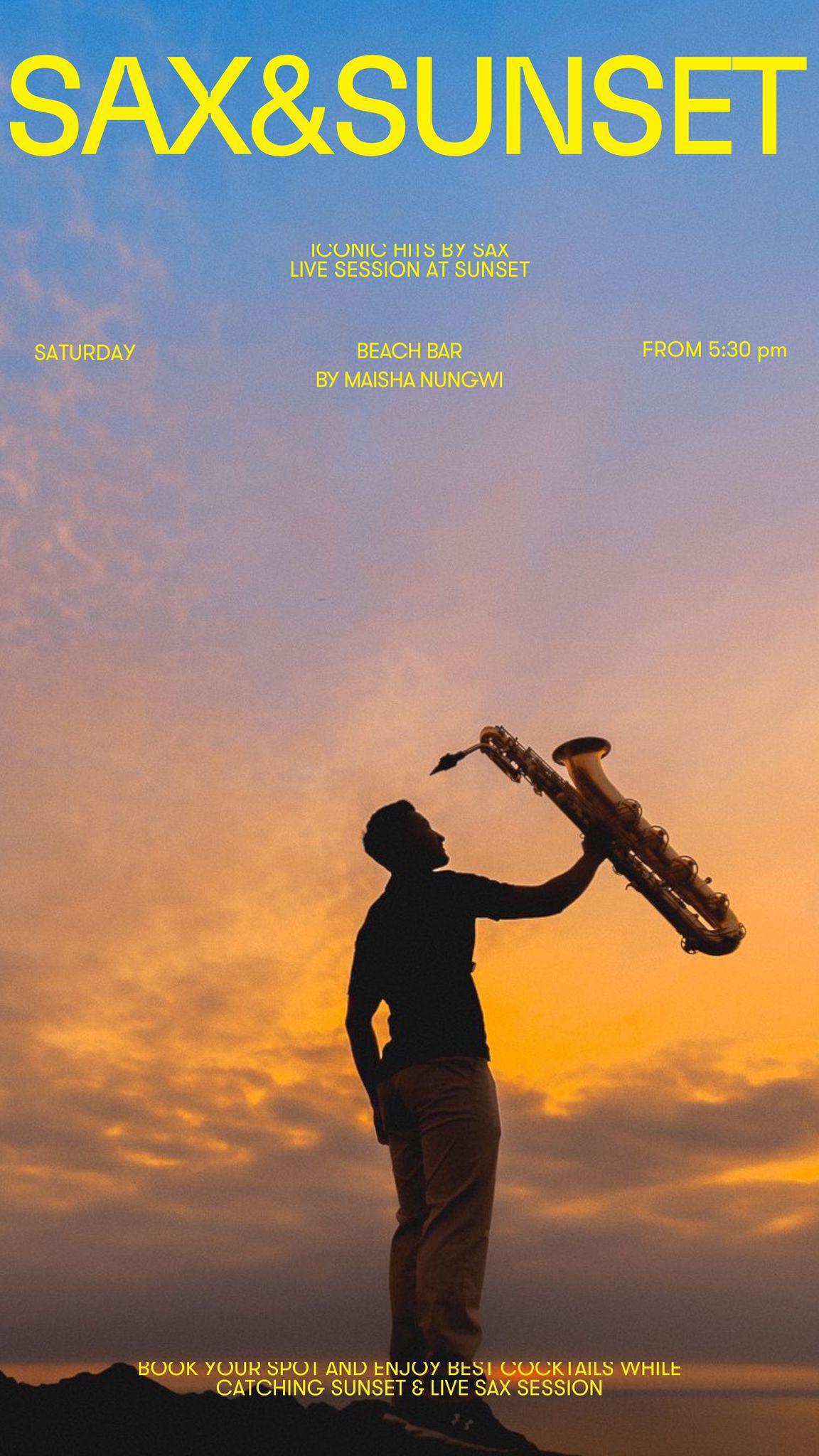 Sax & Sunset📍Maisha Beach Bar, Nungwi ▶️ Free entry
