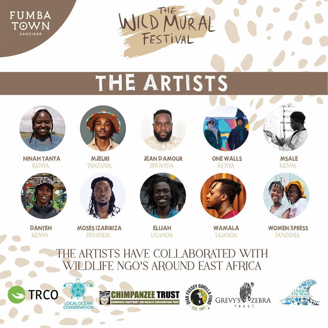 WILD Mural Festival📍Fumba Town▶️ free entry