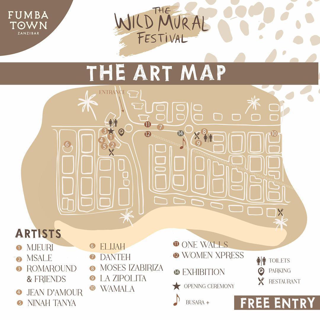 WILD Mural Festival📍Fumba Town▶️ free entry