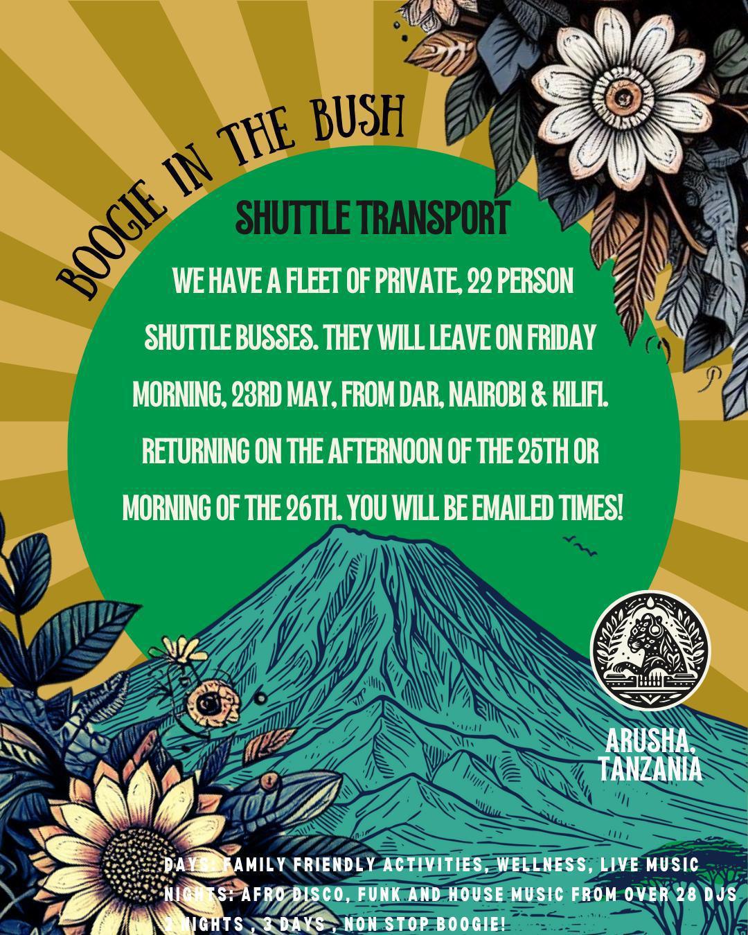 Boogie in the Bush📍Ngurdoto Mountain Lodge, Arusha▶️35$+ Boogie in the Bush📍Ngurdoto Mountain Lodge, Arusha▶️35$+