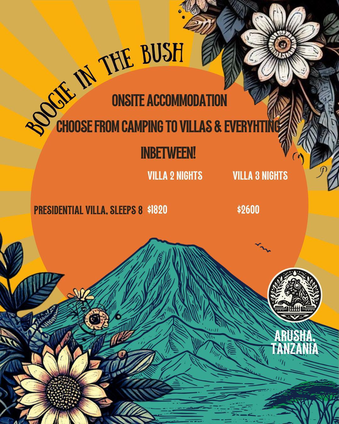 Boogie in the Bush📍Ngurdoto Mountain Lodge, Arusha▶️35$+ Boogie in the Bush📍Ngurdoto Mountain Lodge, Arusha▶️35$+