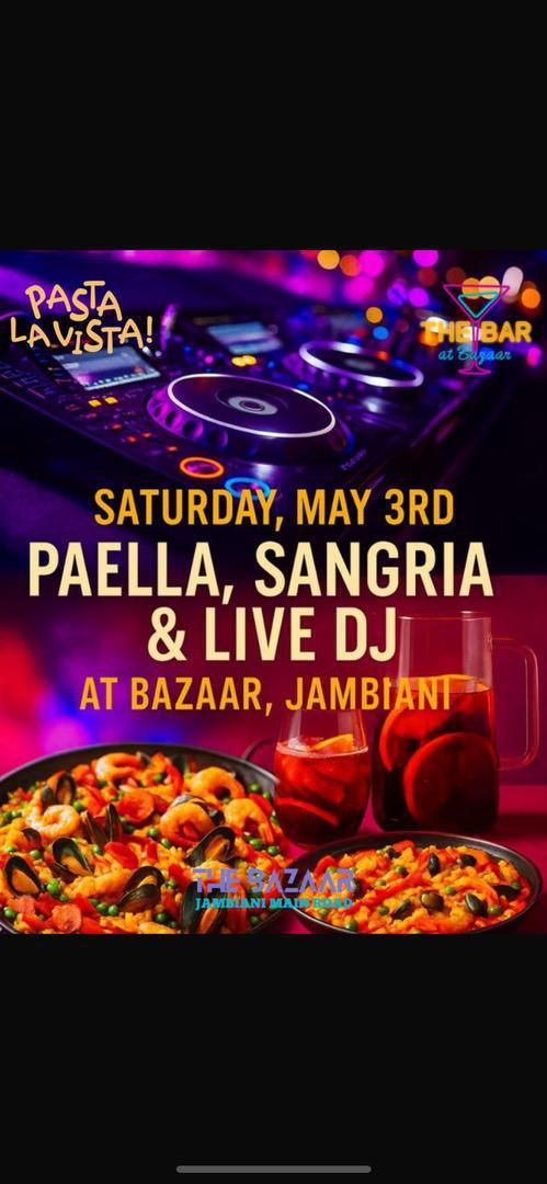 Paella & Sangria & Live DJ📍 the Bazaar, Jambiani▶️FREE ENTRY