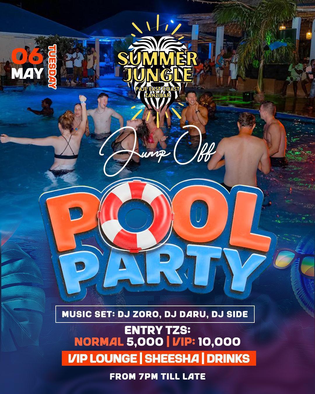 Pool Party📍Summer Jungle, Paje ▶️5k