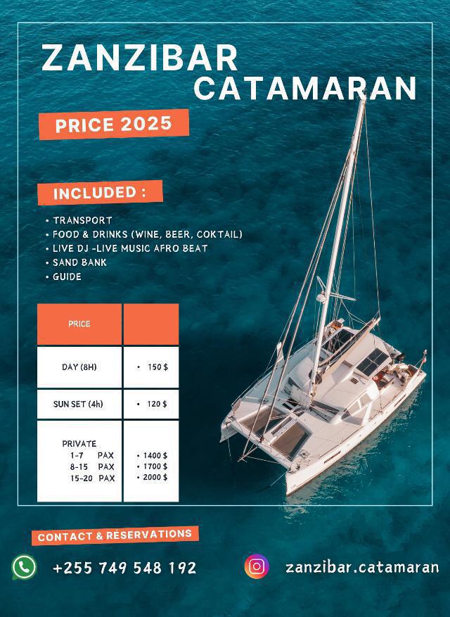 Monday Family Yacht Trip📍Paje▶️ $150 