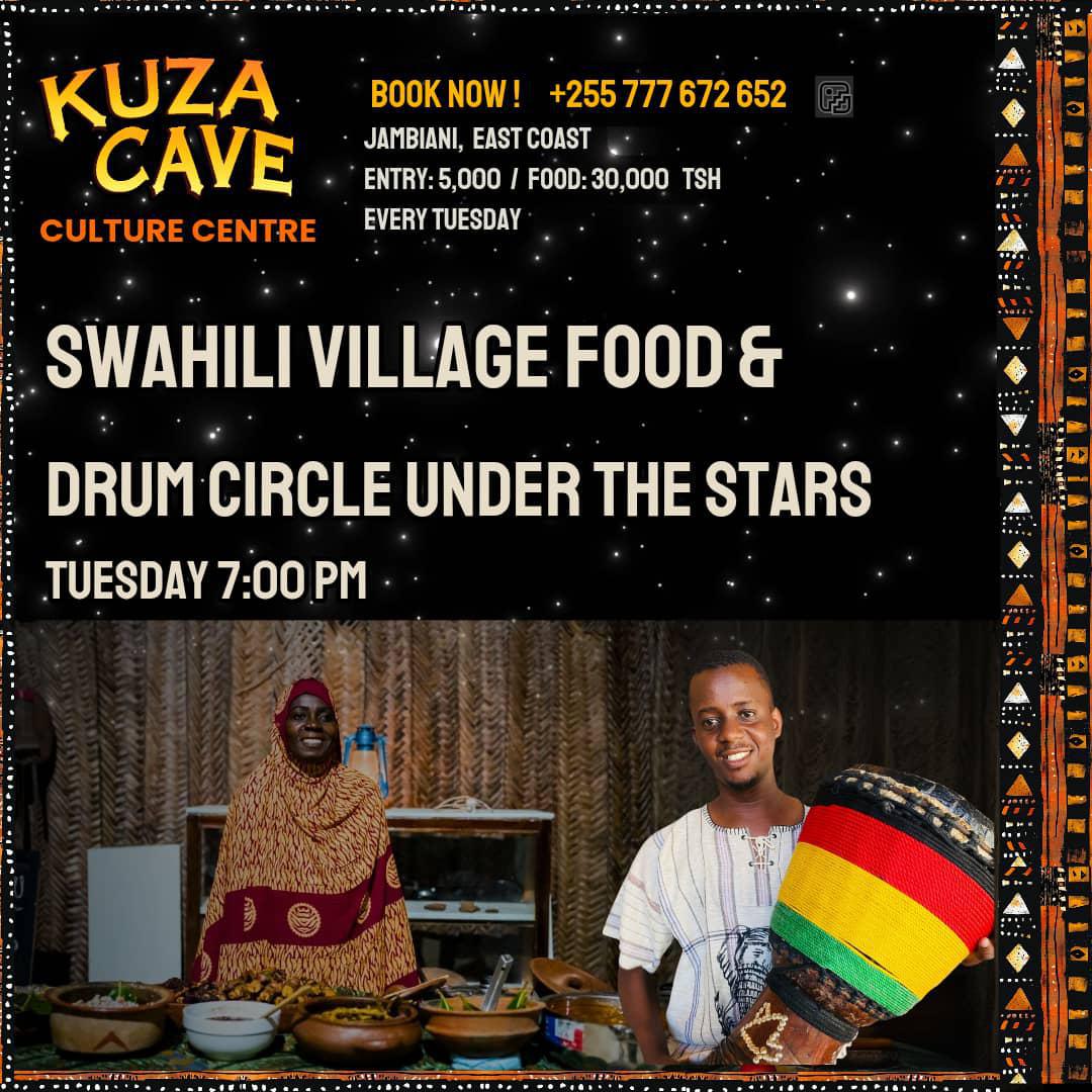 Drum circle📍Kuza Cave, Jambiani ▶️ 5ooo tzs