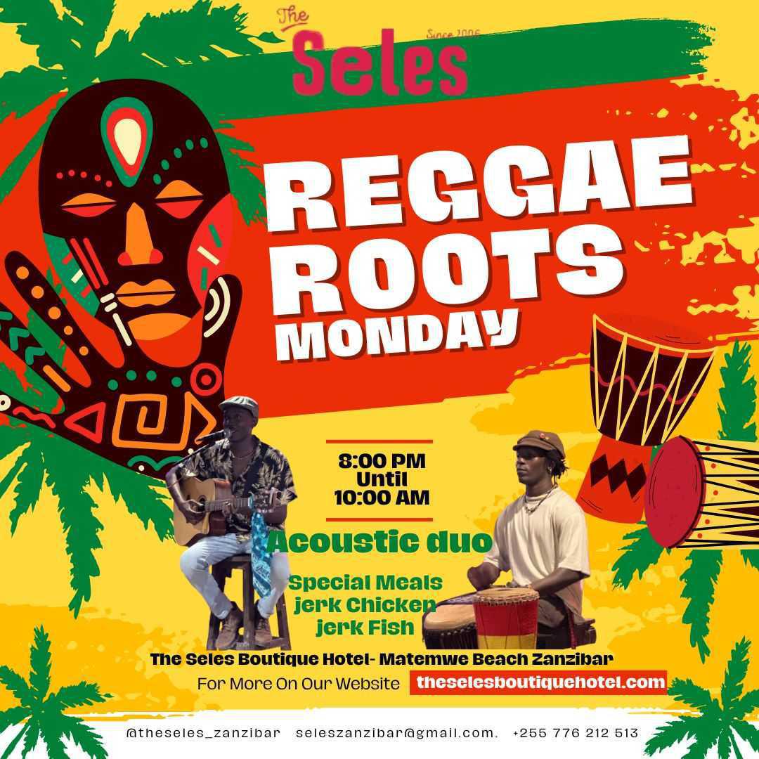 Reggae Roots Monday📍Seles, Matemwe ▶️ Free entry