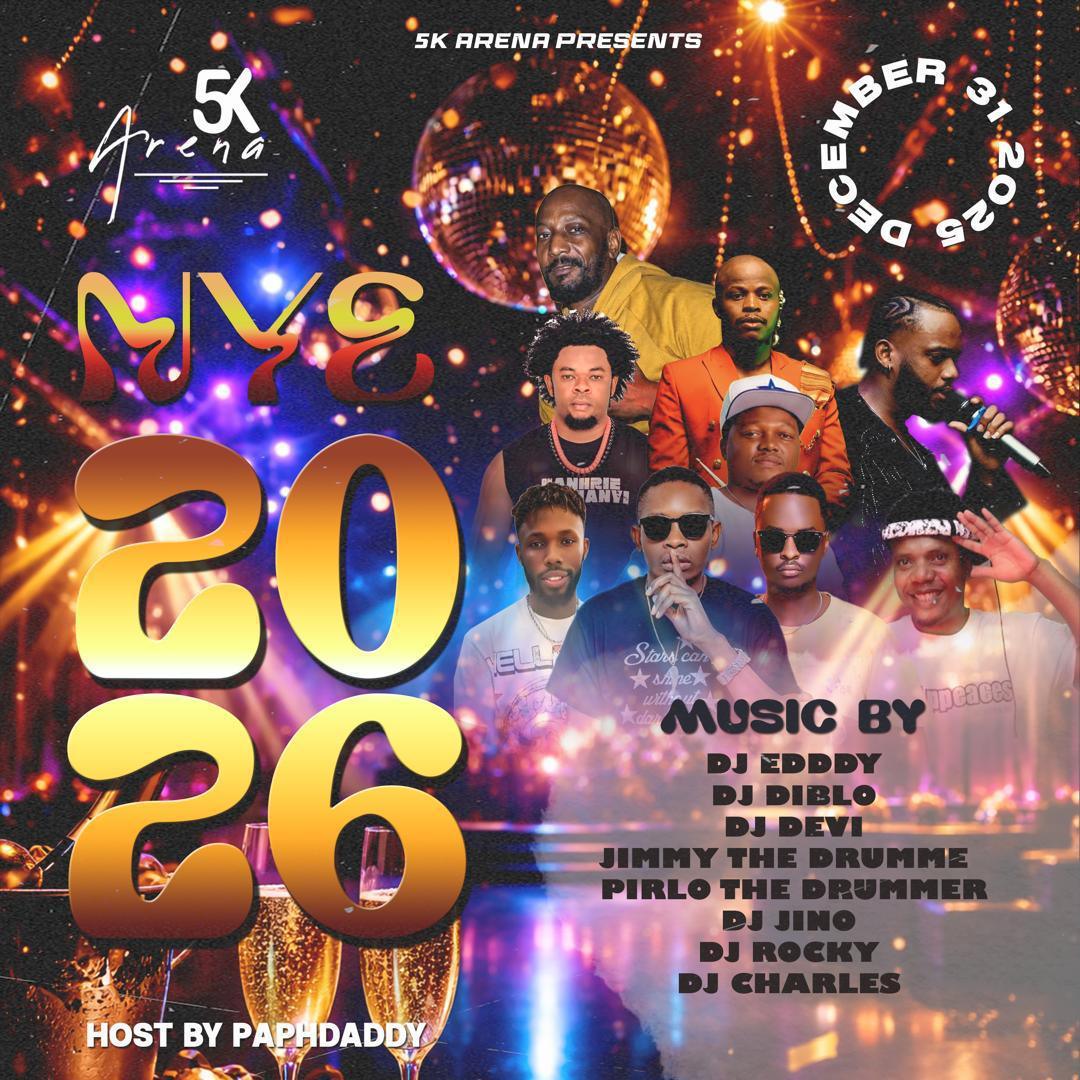 2026 NYE party📍5K Arena, Stone Town ▶️ Free