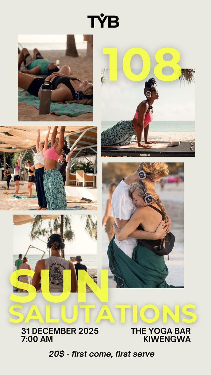SUN Salutations📍Yoga Bar, Kiwengwa ▶️ 20$