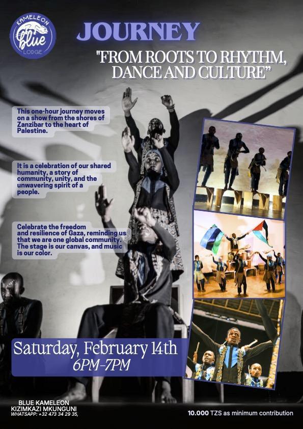 From Roots to Rythm, Dance and Culture📍Kameleon Blue, Kizimkazi ▶️ Entrance 10ooo