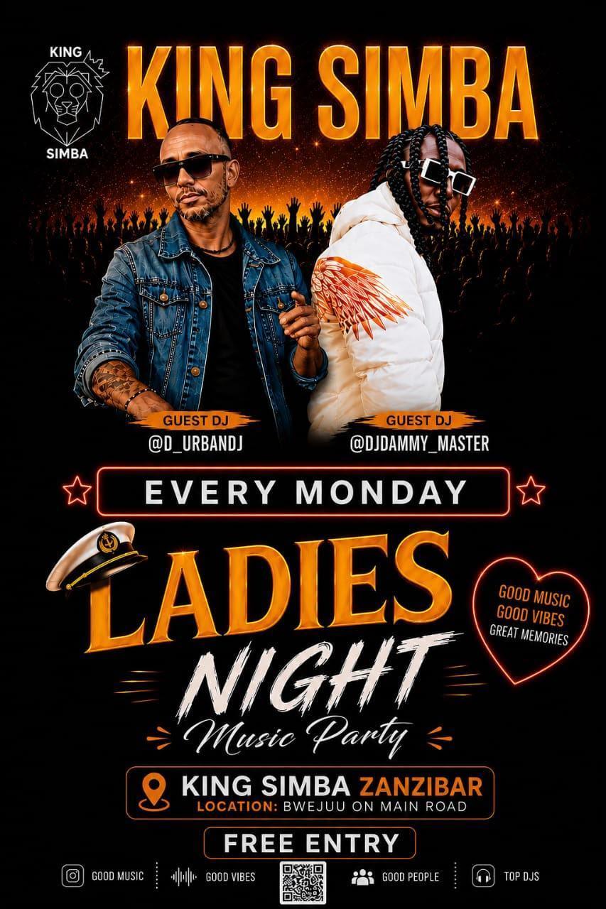 Ladies night📍King Simba, Bwejuu ▶️ free
