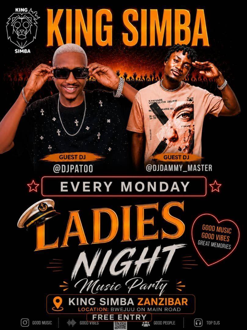 Ladies night📍King Simba, Bwejuu ▶️ free