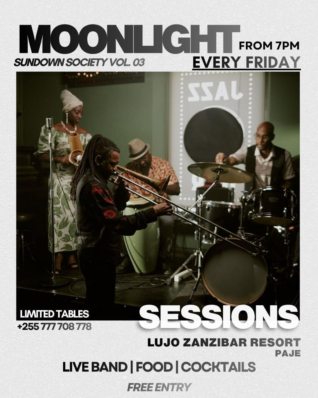 Moonlight Sessions📍Lujo Resort, Paje ▶️ free entry