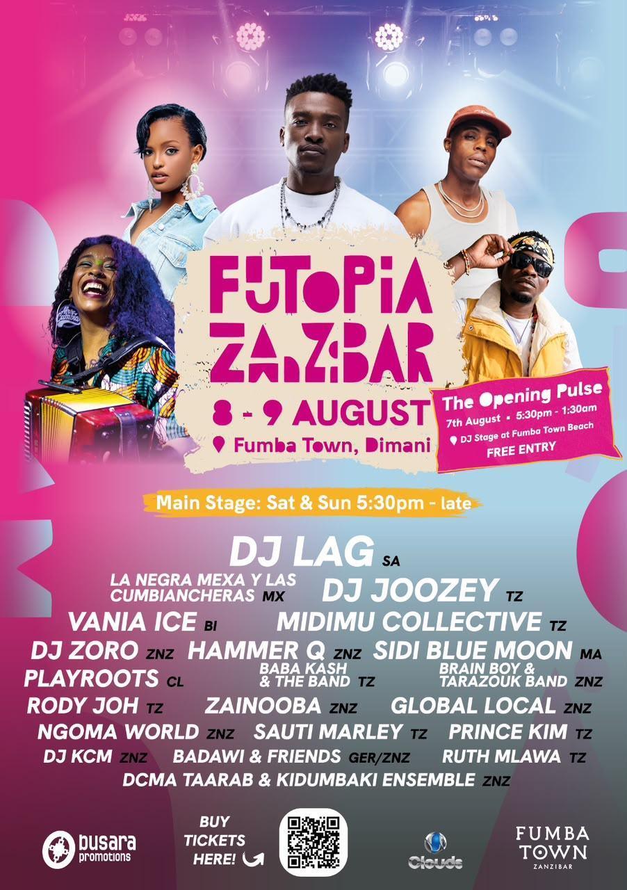 FuTopia Festival 2026📍Fumba Town, Dimani ▶️ free daytime / ticketed nights