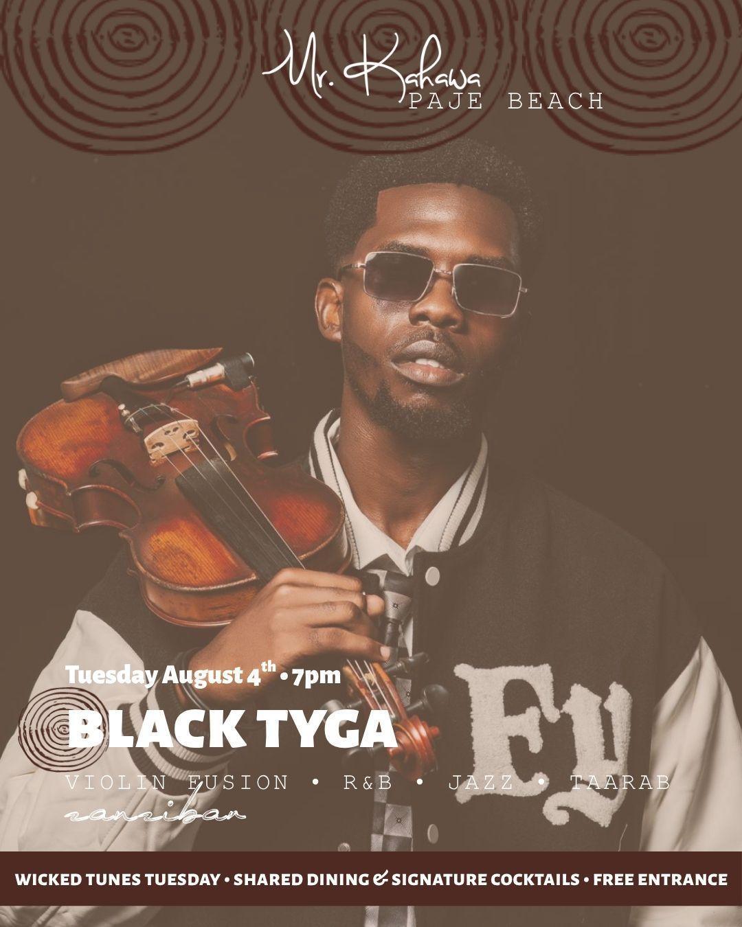 Wicked Tunes Tuesday: Black Tyga📍Mr. Kahawa, Paje ▶️ free entrance Wicked Tunes Tuesday: Black Tyga📍Mr. Kahawa, Paje ▶️ free entrance