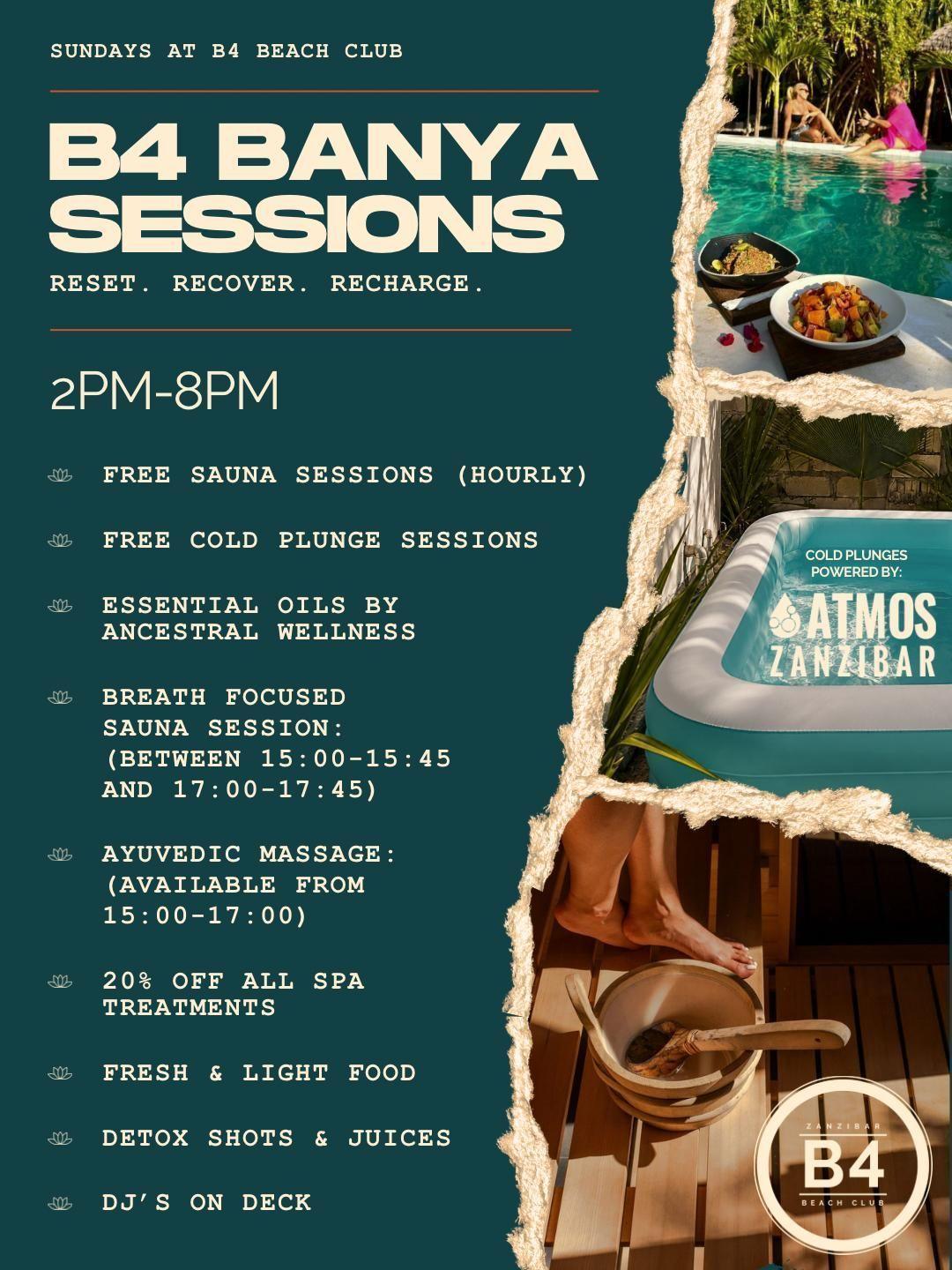 20% Off Spa Treatments ▶️ Banya Sessions 📍 B4 Beach Club, Paje 20% Off Spa Treatments ▶️ Banya Sessions 📍 B4 Beach Club, Paje