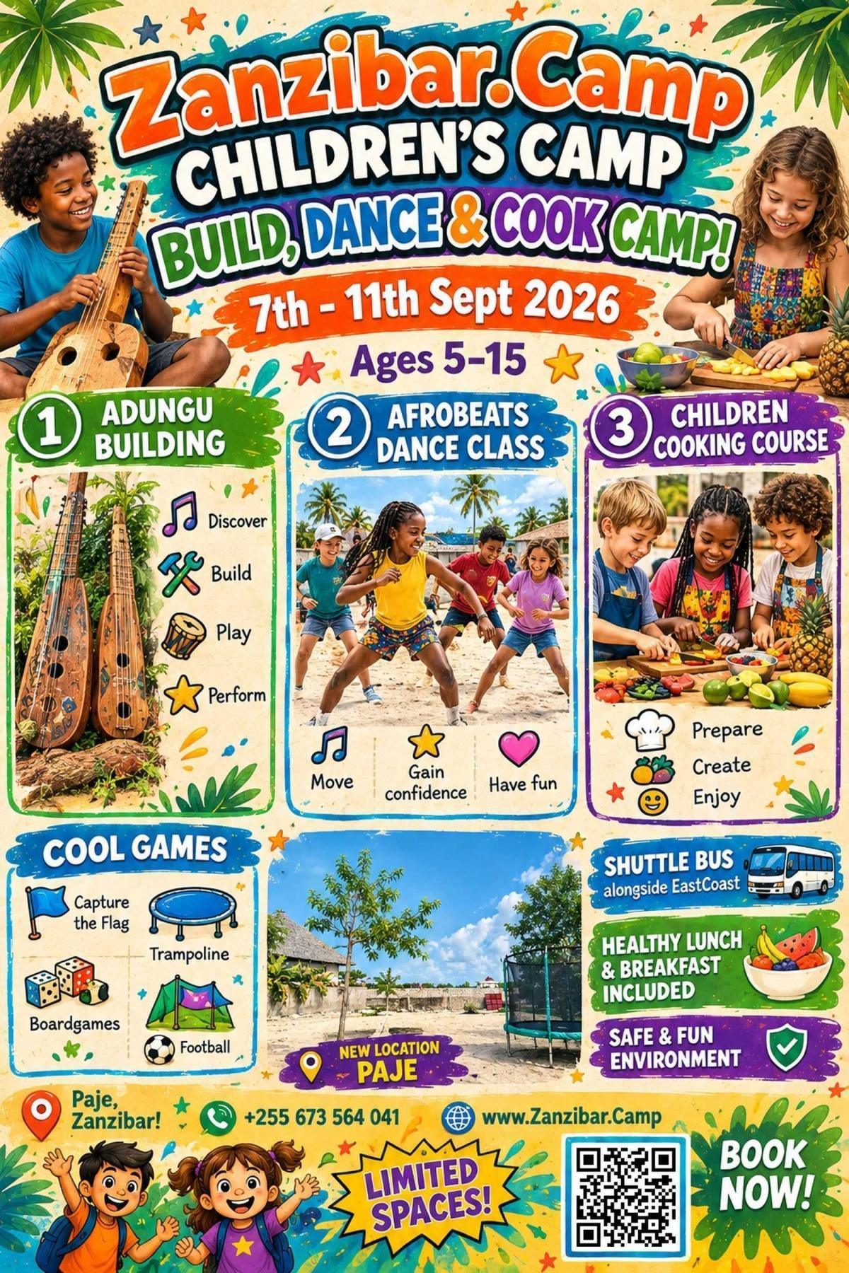 5-Day Children's Camp - 3 Courses📍 Paje ▶️ 135 $ 5-Day Children's Camp - 3 Courses📍 Paje ▶️ 135 $
