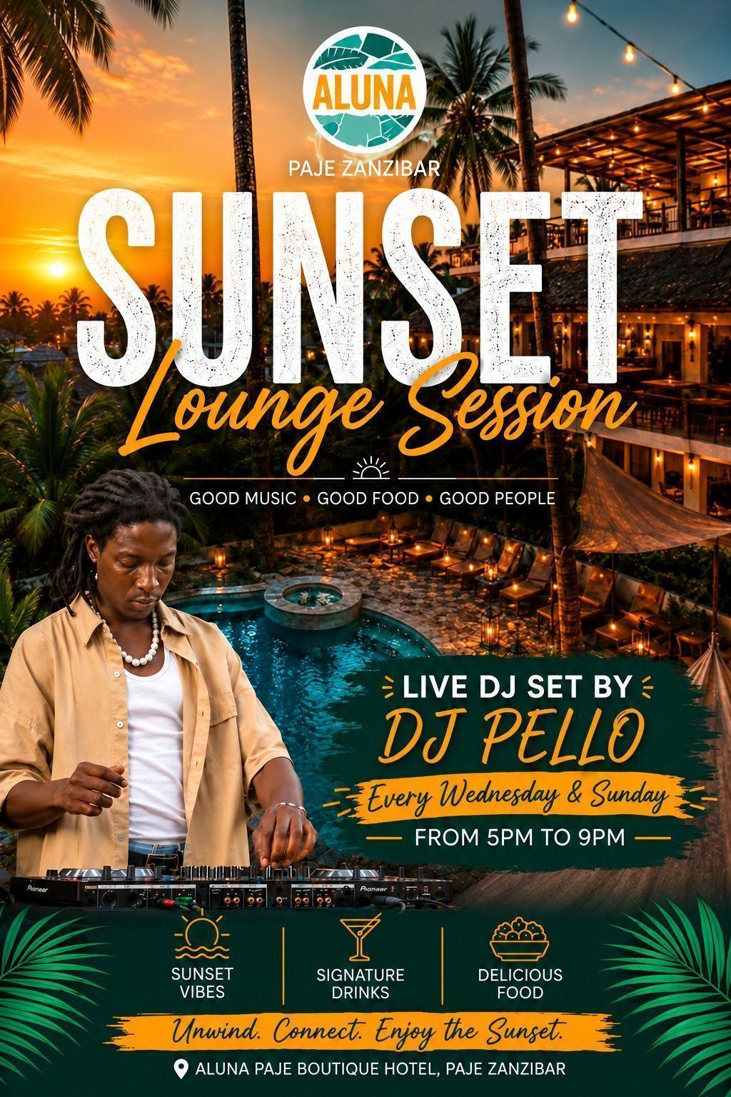 Sunset Lounge Session 📍 Aluna Paje ▶️ free entry Sunset Lounge Session 📍 Aluna Paje ▶️ free entry