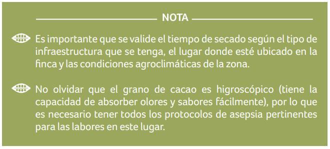 Recomendaciones para el secado Recomendaciones para el secado