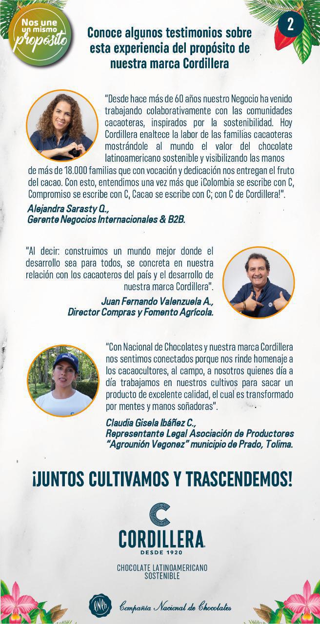 Conoce cómo fue el lanzamiento del propósito de nuestra marca Cordillera Conoce cómo fue el lanzamiento del propósito de nuestra marca Cordillera