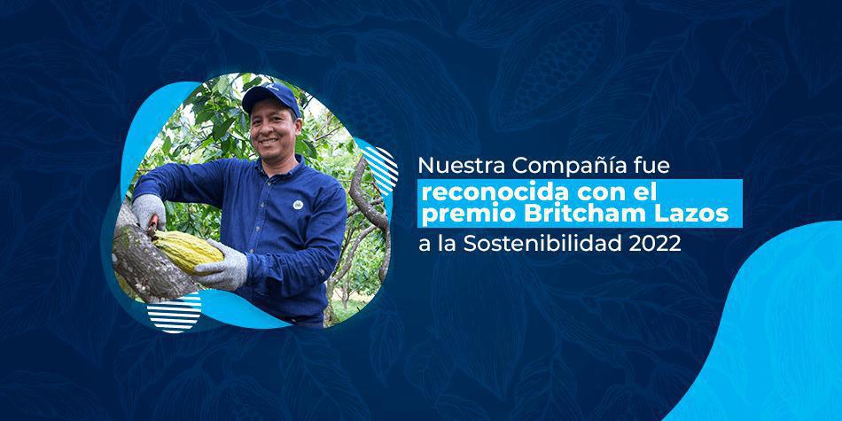 Nuestra Compañía fue reconocida con el premio Britcham Lazos a la Sostenibilidad 2022 Nuestra Compañía fue reconocida con el premio Britcham Lazos a la Sostenibilidad 2022