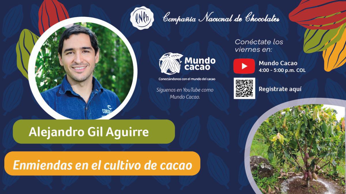 Charla virtual: Enmiendas en el cultivo de cacao.