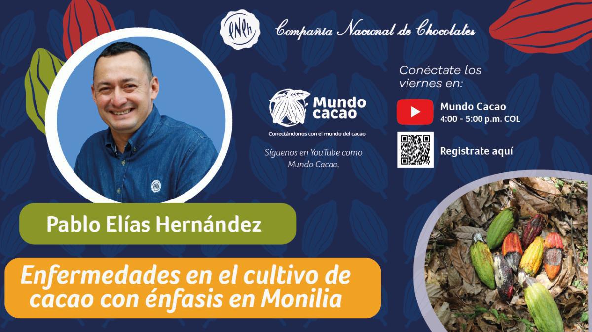 Charla virtual: Enfermedades en el cultivo de cacao con énfasis en Monilia Charla virtual: Enfermedades en el cultivo de cacao con énfasis en Monilia