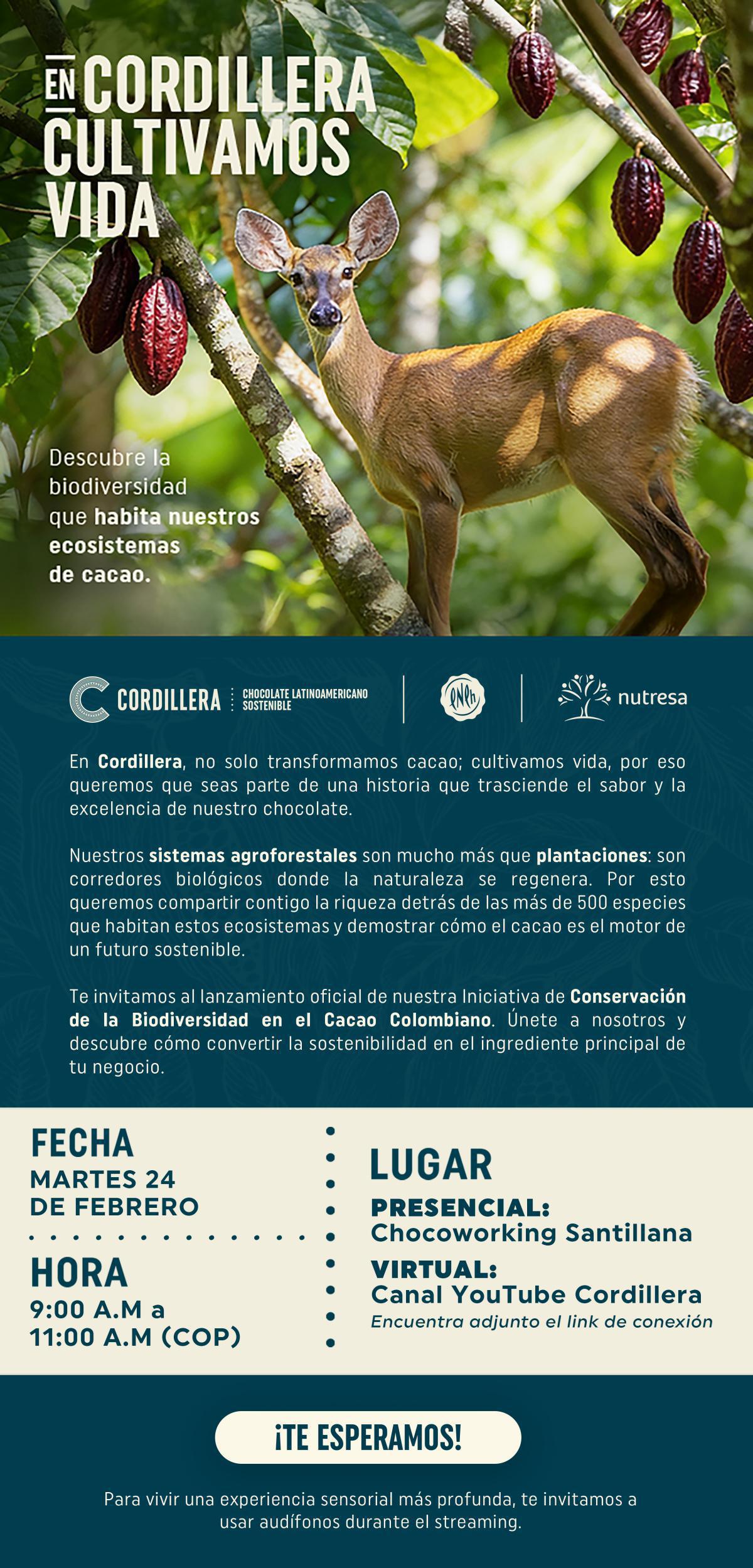 🌳 💙 ¡Lanzamiento Cordillera! Iniciativa de Conservación de la Biodiversidad