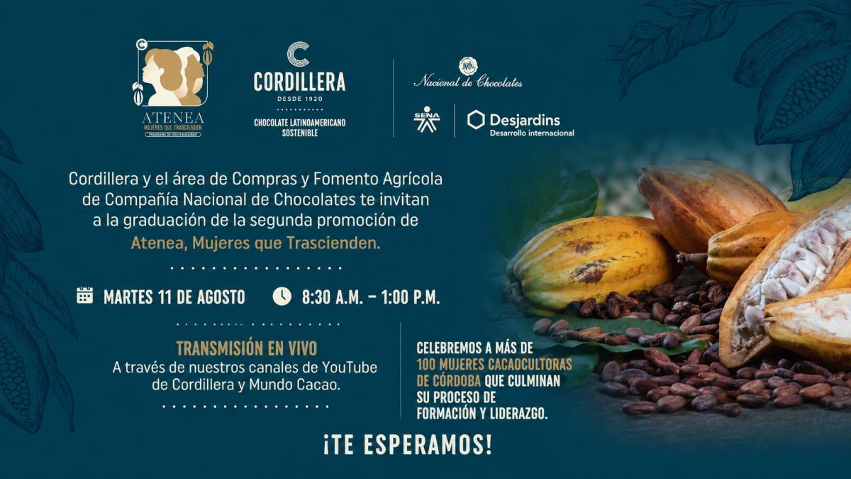 Mujeres cacaocultoras de Córdoba culminan su proceso de formación y liderazgo en Atenea