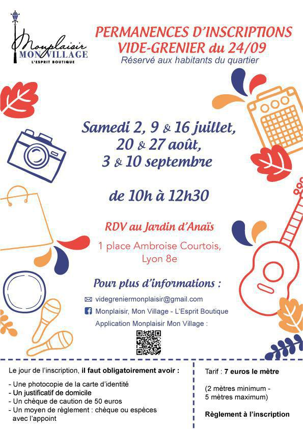 Samedi Plaisir #6 - Inscrivez-vous au vide-grenier du 24/09 Samedi Plaisir #6 - Inscrivez-vous au vide-grenier du 24/09