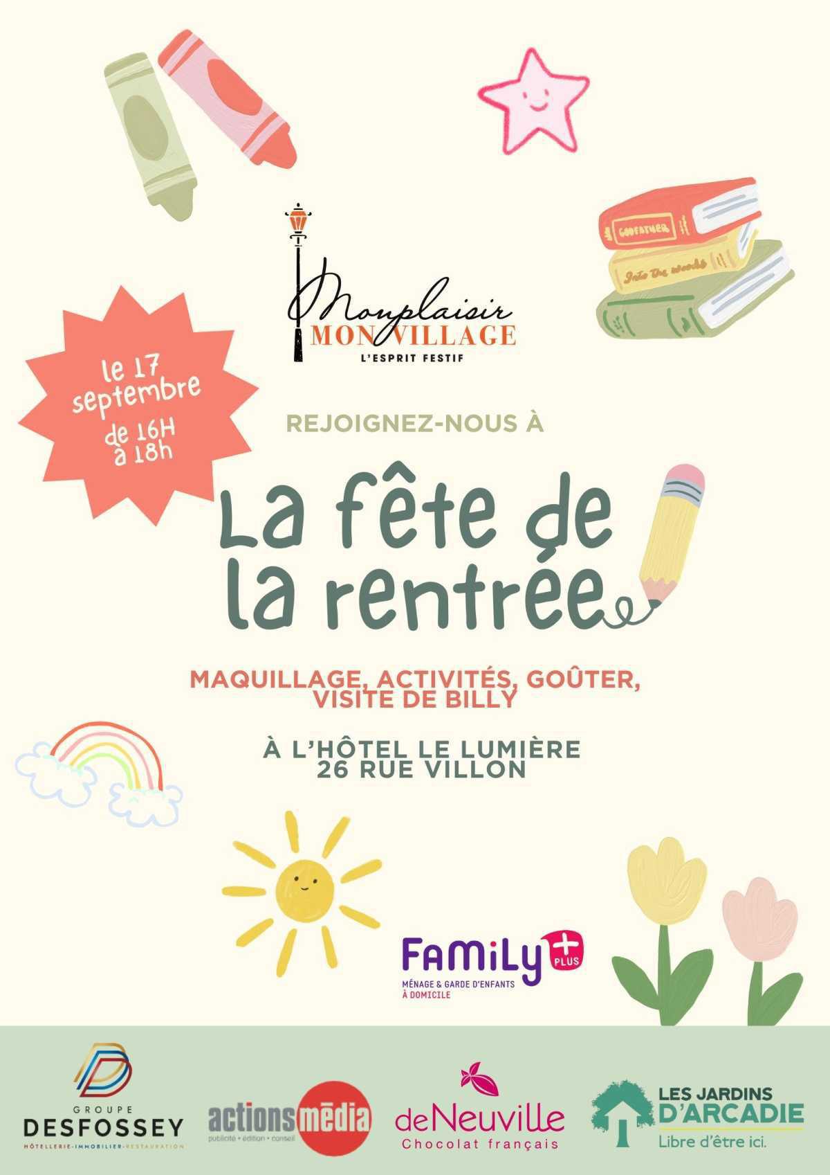 Le grand goûter de la rentrée Le grand goûter de la rentrée