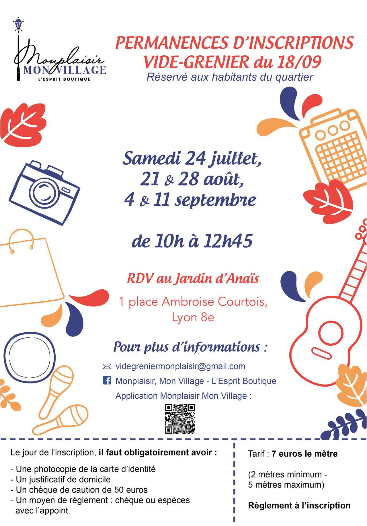 📣 VIDE-GRENIER : samedi 18 septembre