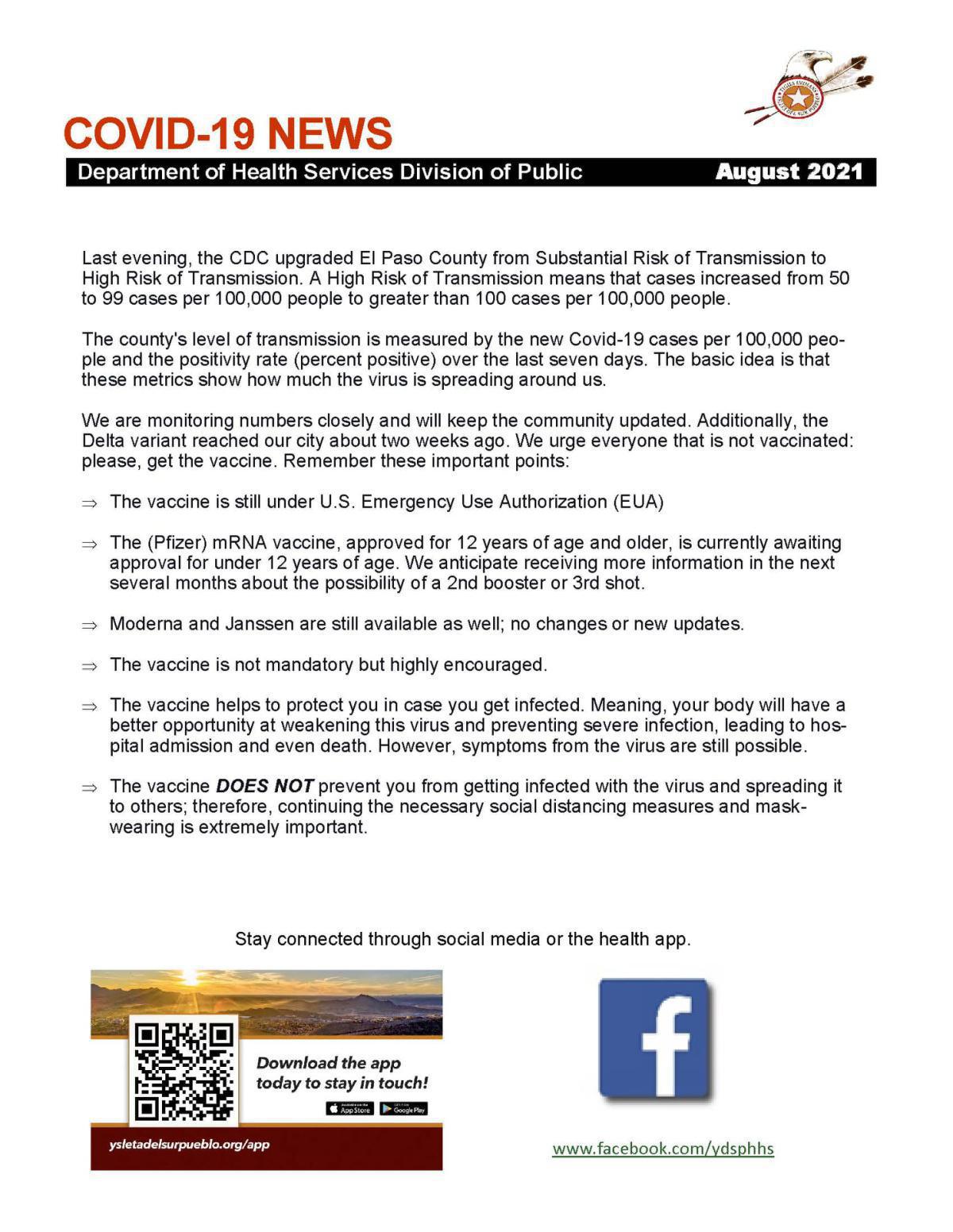 August 2021 COVID-19 News August 2021 COVID-19 News