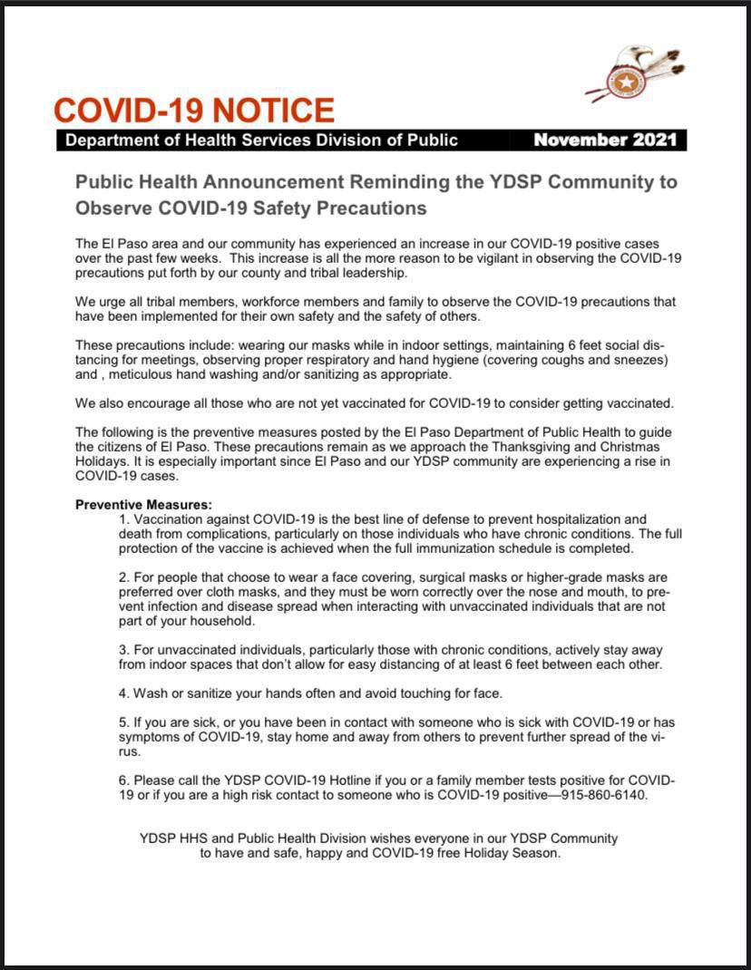 Public Health Announcement Public Health Announcement