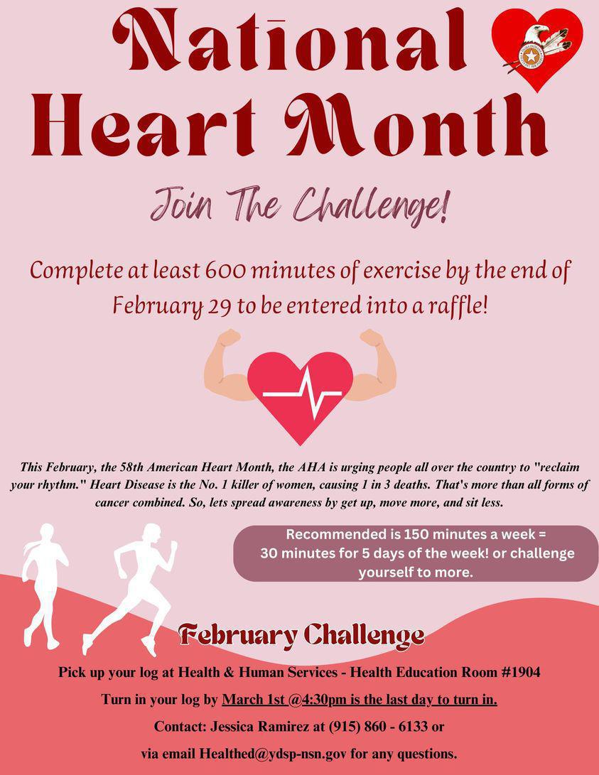 National Heart Month-Join the Challenge National Heart Month-Join the Challenge