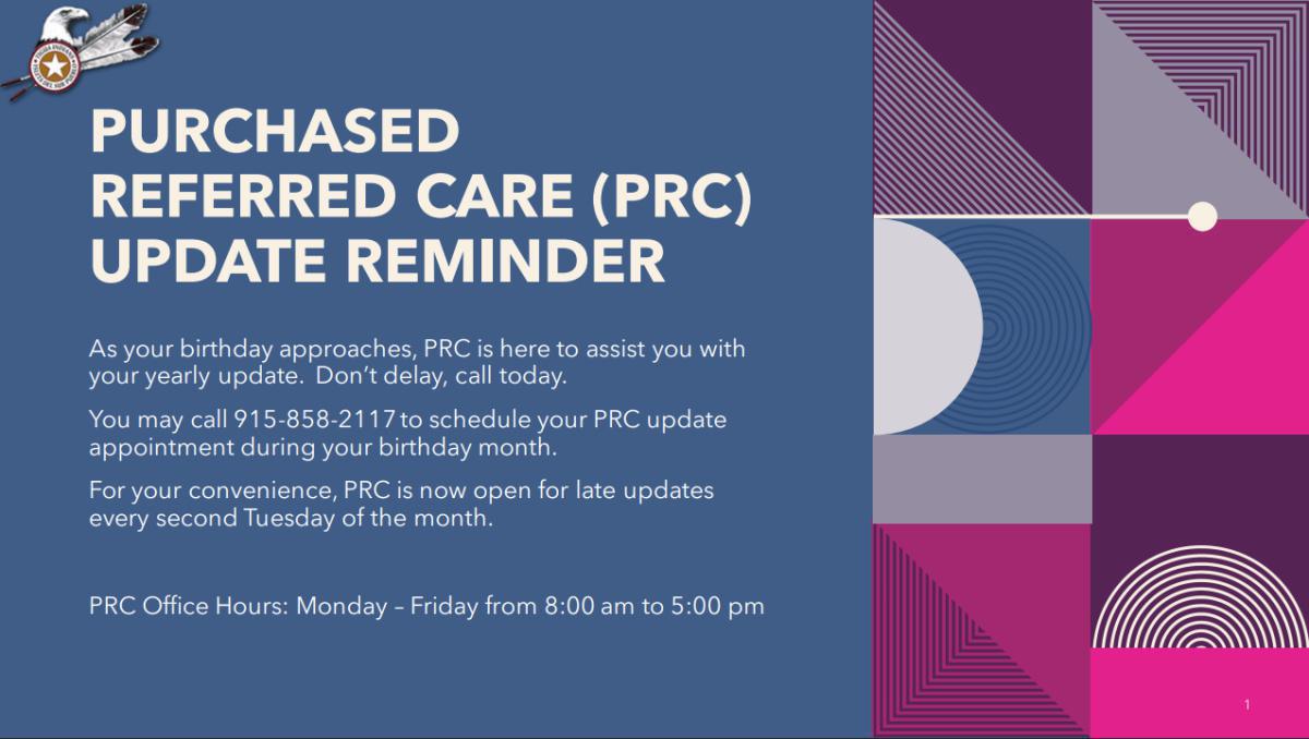 PRC Update Reminder