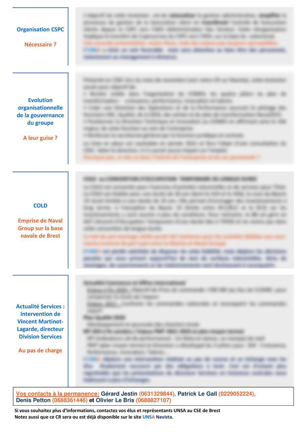 Réunion du 1er décembre 2020 - Compte Rendu Réunion du 1er décembre 2020 - Compte Rendu
