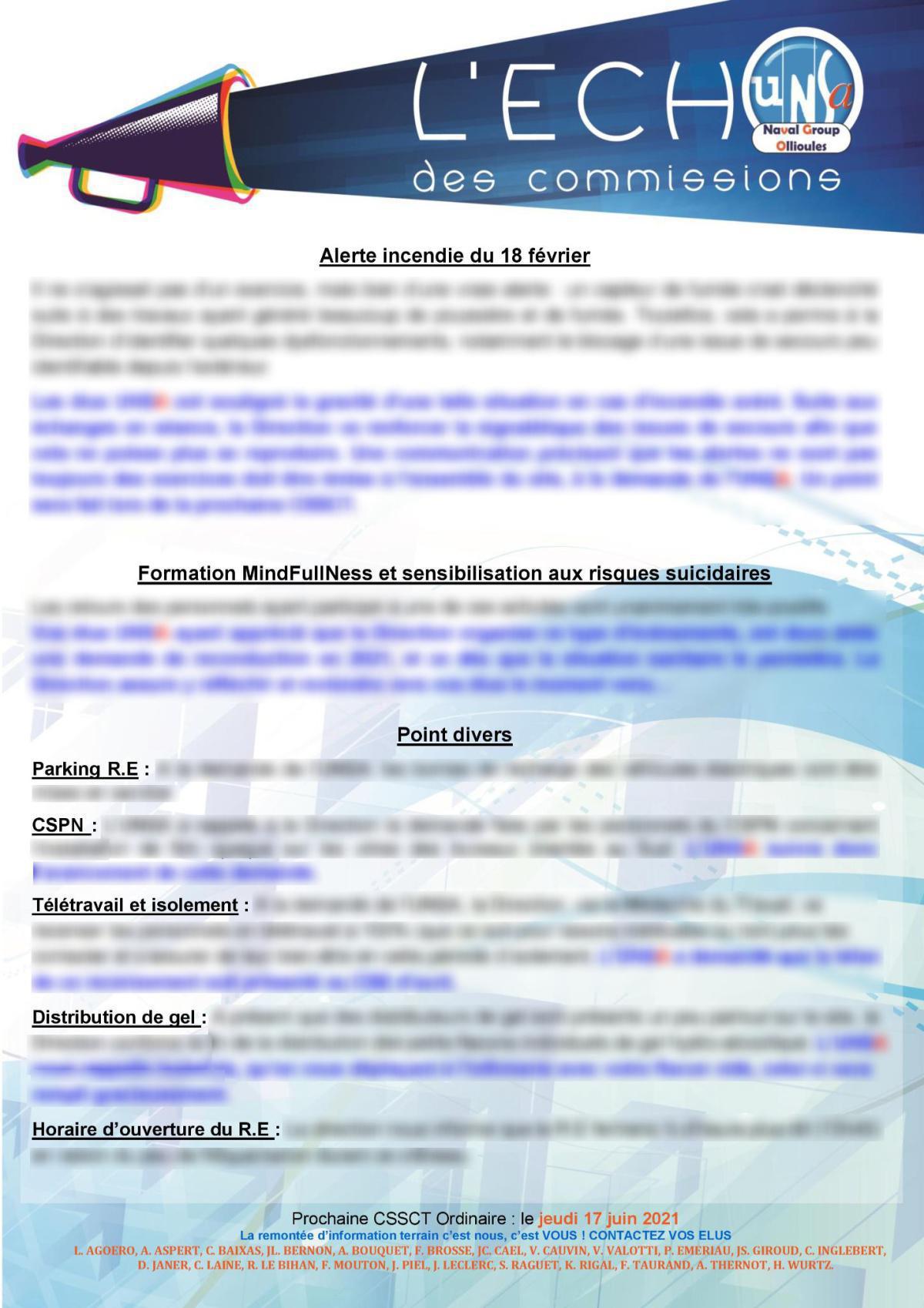 L'Echo des Commissions d'Ollioules - réunion du 16 mars 2021 L'Echo des Commissions d'Ollioules - réunion du 16 mars 2021