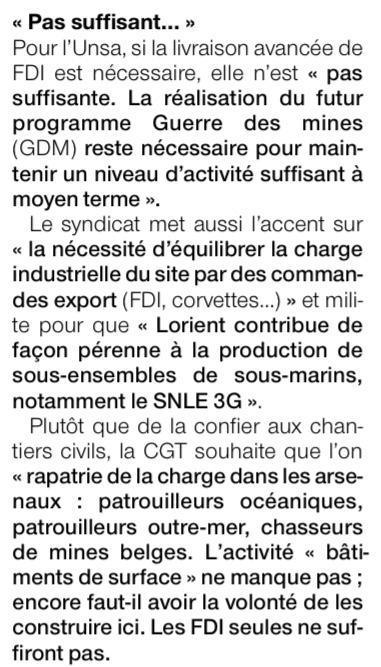 Visite de la Ministre des Armées à Naval Group Lorient : et une, et deux et trois frégates d’intervention ! Visite de la Ministre des Armées à Naval Group Lorient : et une, et deux et trois frégates d’intervention !